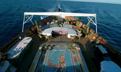Yacht deck